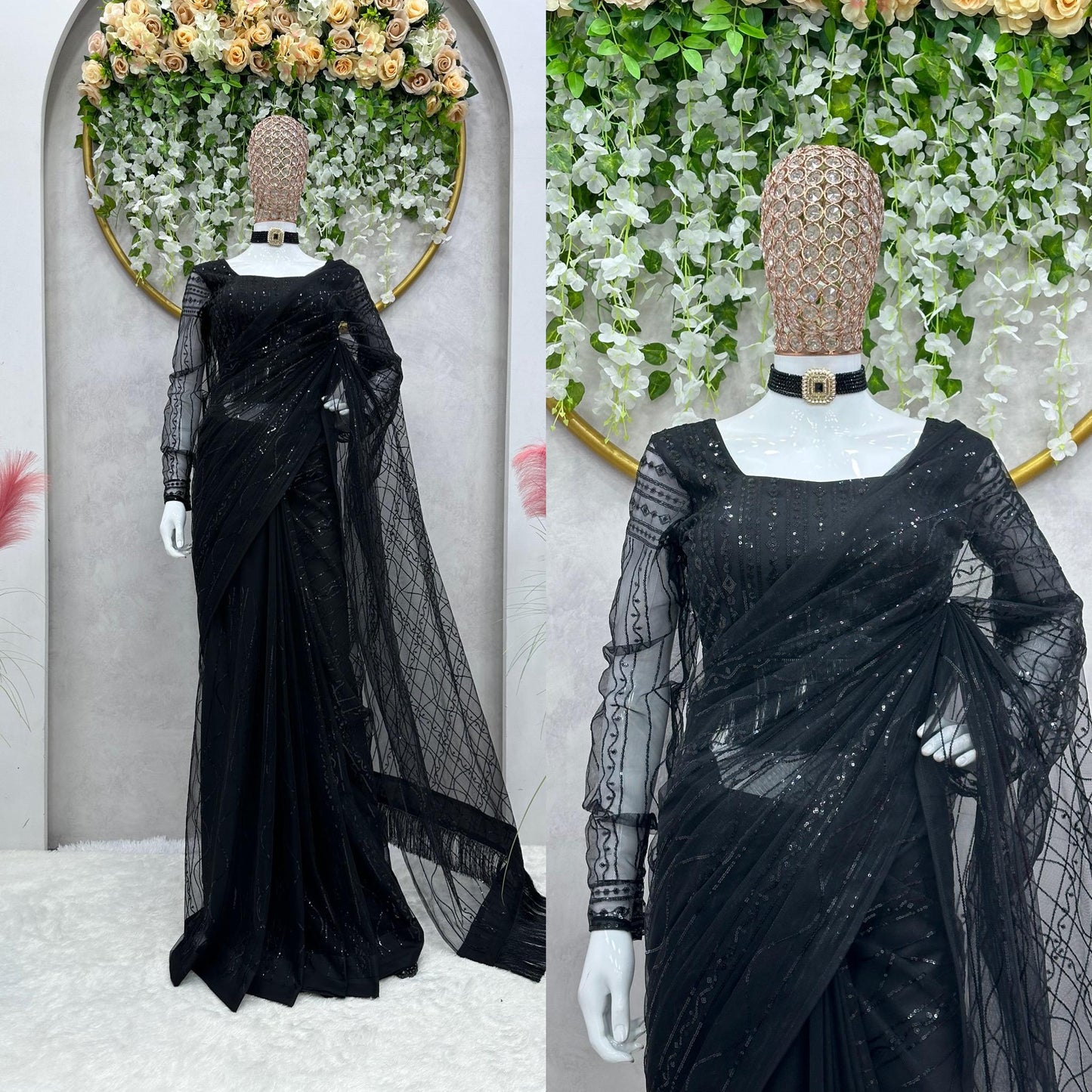 Zayrika Net Saree
