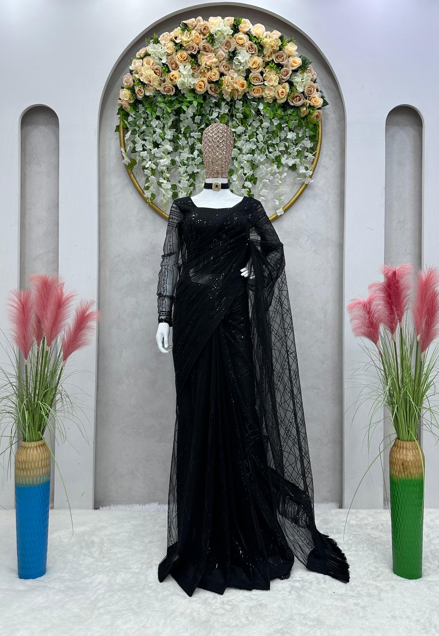 Zayrika Net Saree