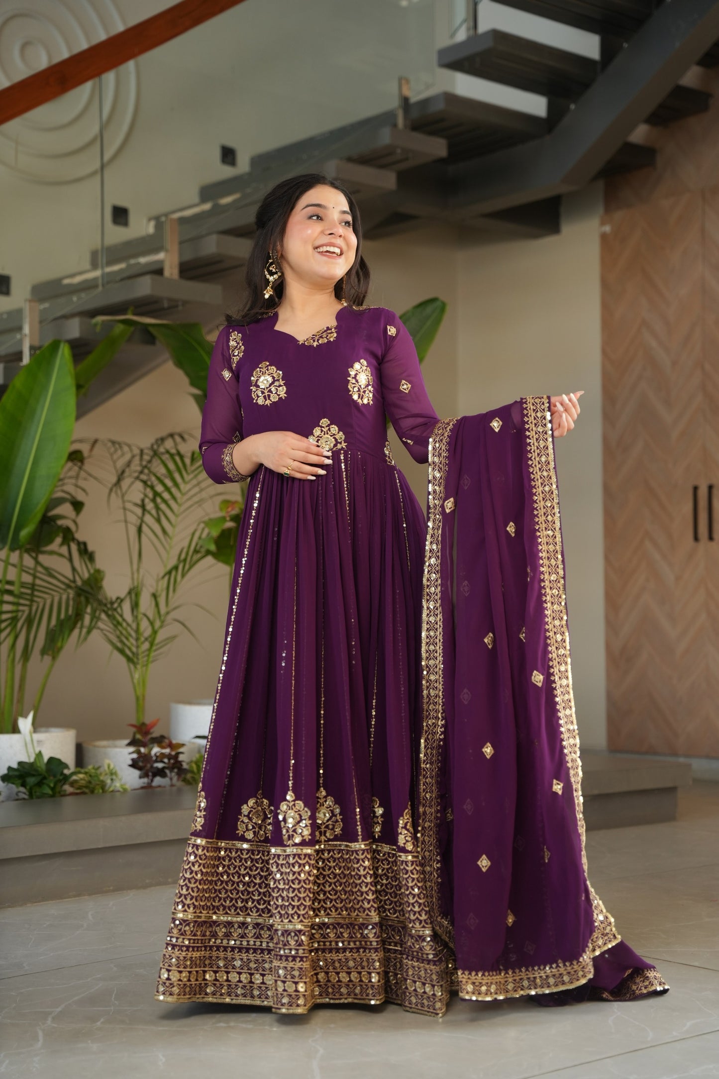 Zayrika Ethnic Gown Dress