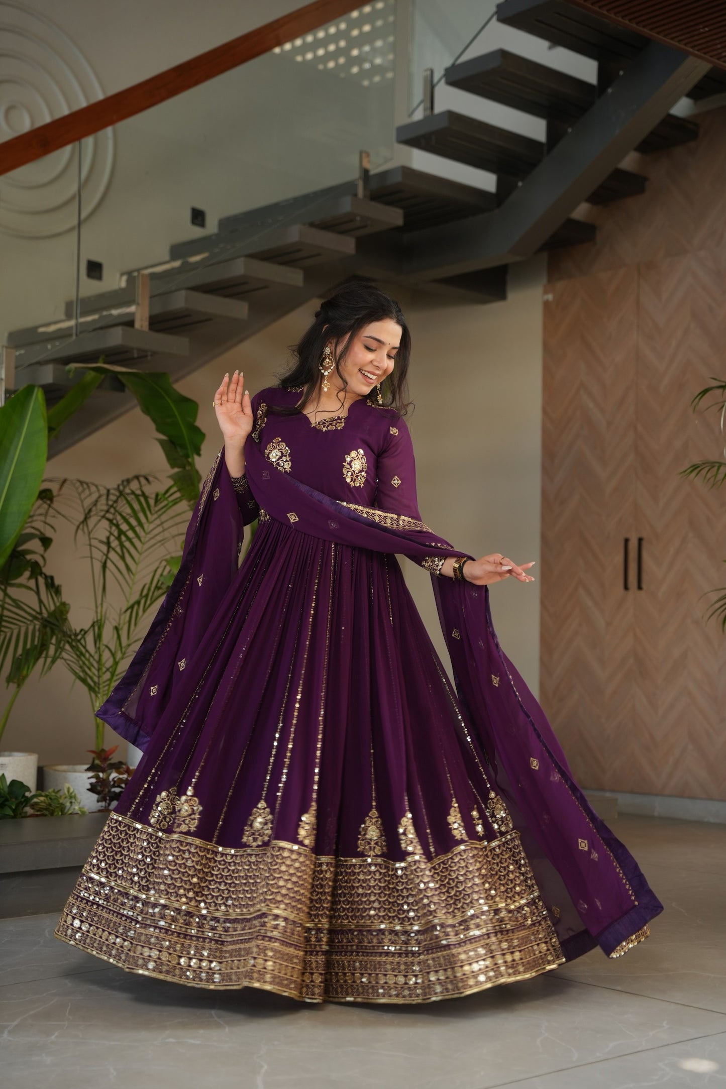 Zayrika Ethnic Gown Dress
