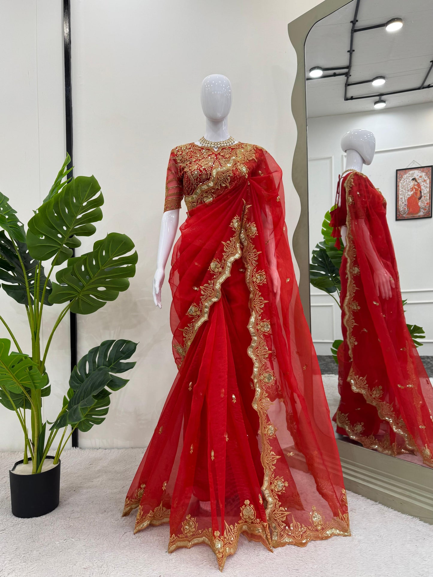 Organza Silk Saree ✨