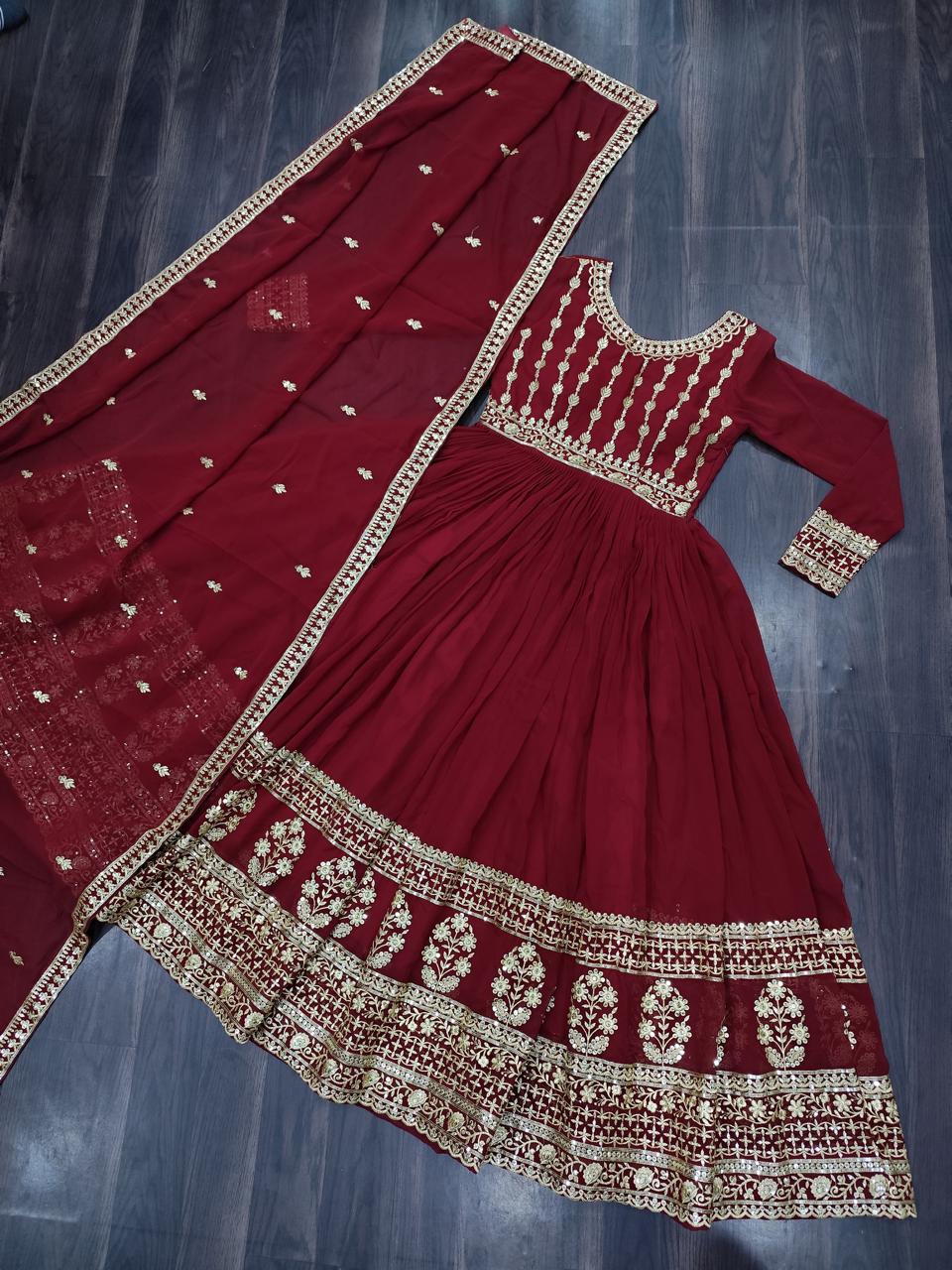 Rosso Divina Faux Bloom Dress