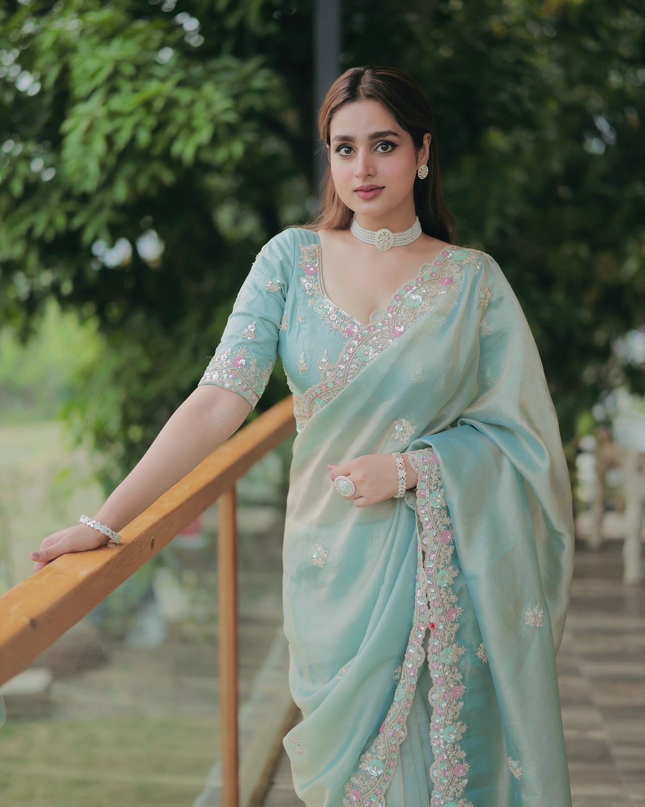 Designer Sequin Saree