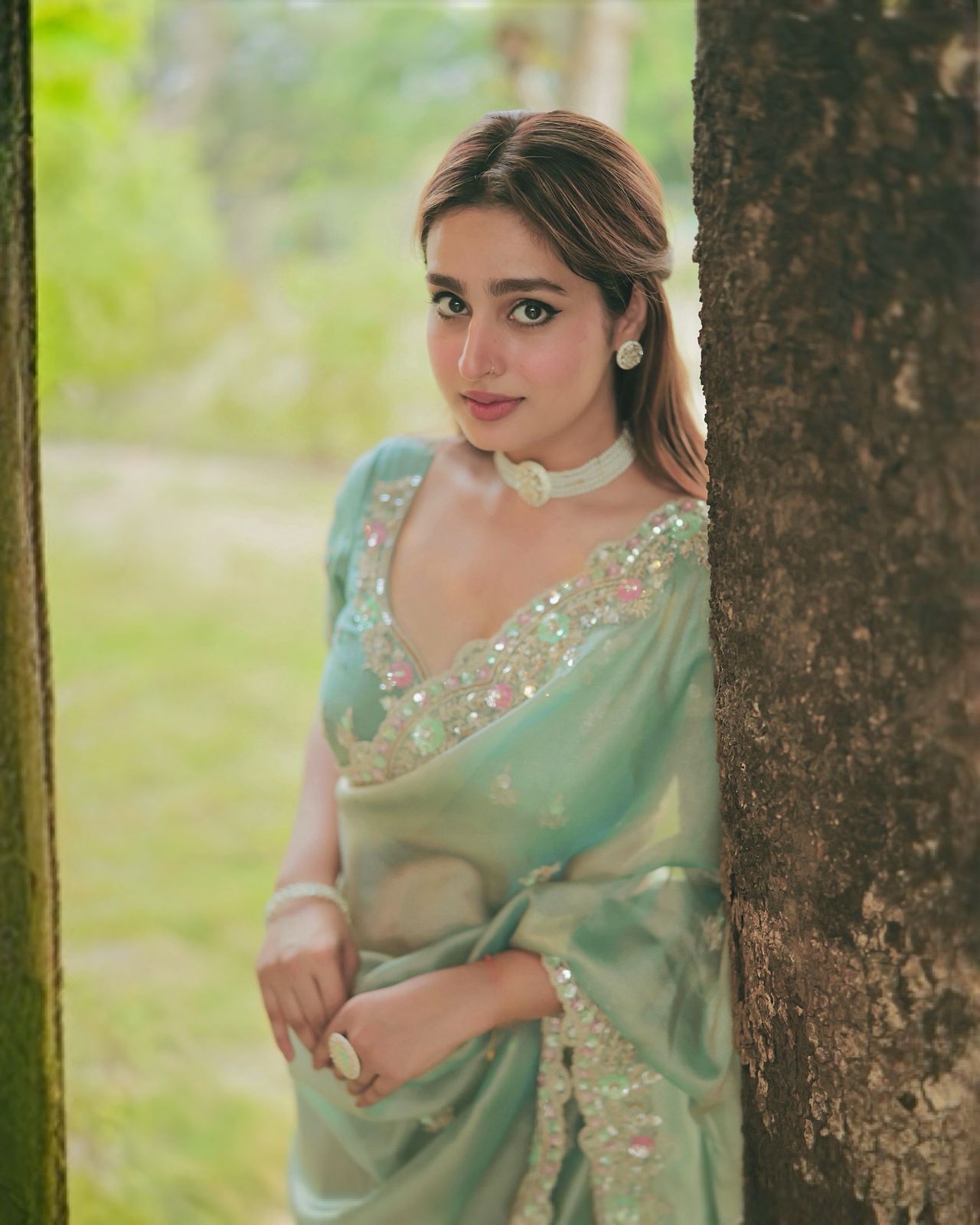 Designer Sequin Saree