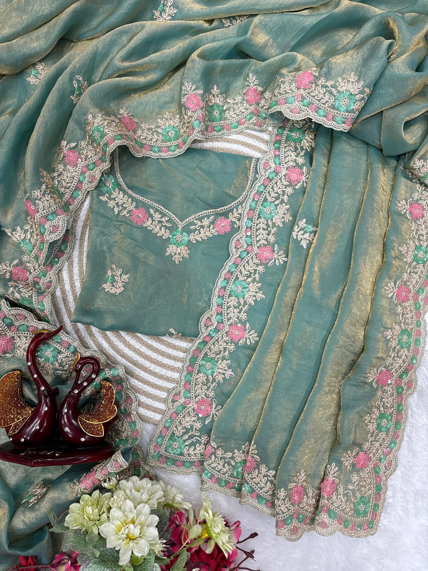 Designer Sequin Saree