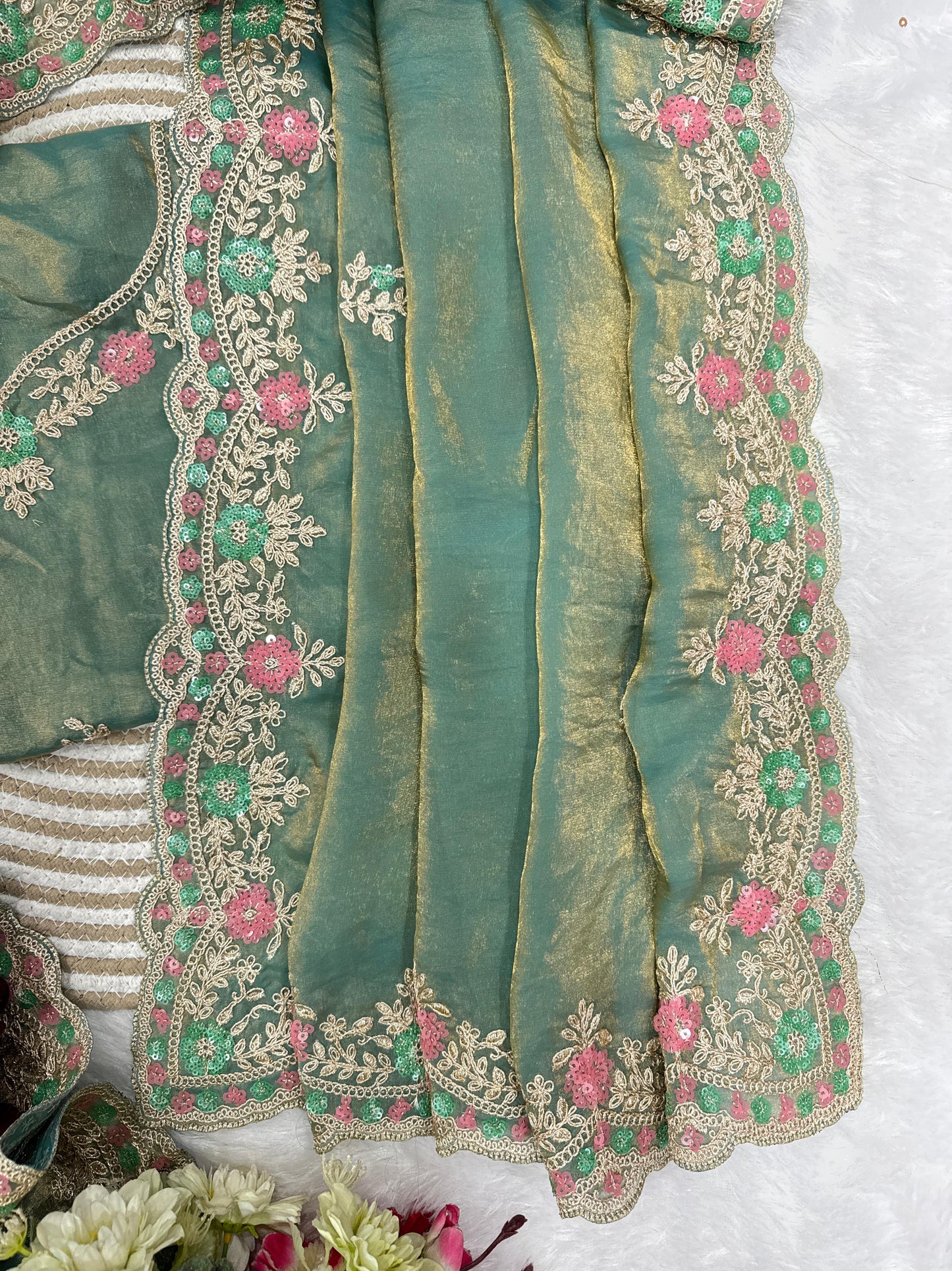 Designer Sequin Saree