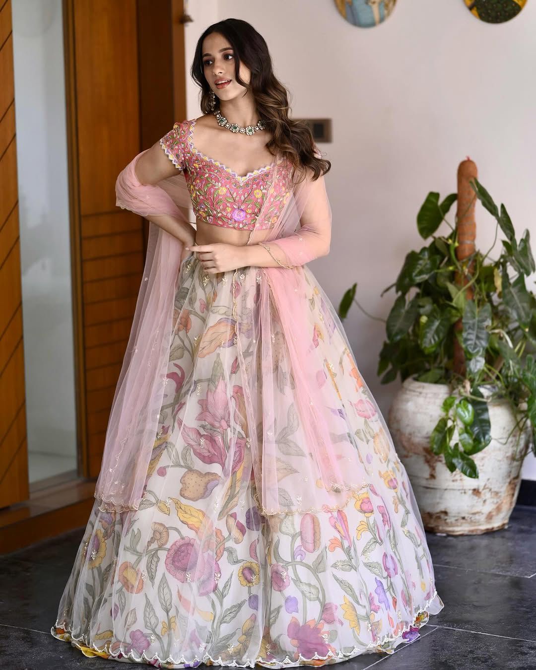 Chinon Silk Lehenga