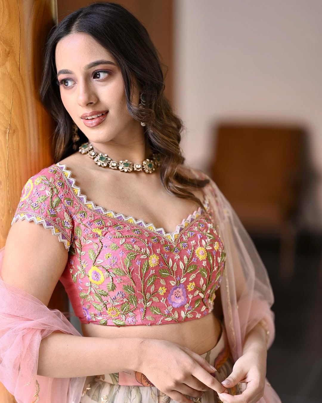 Chinon Silk Lehenga
