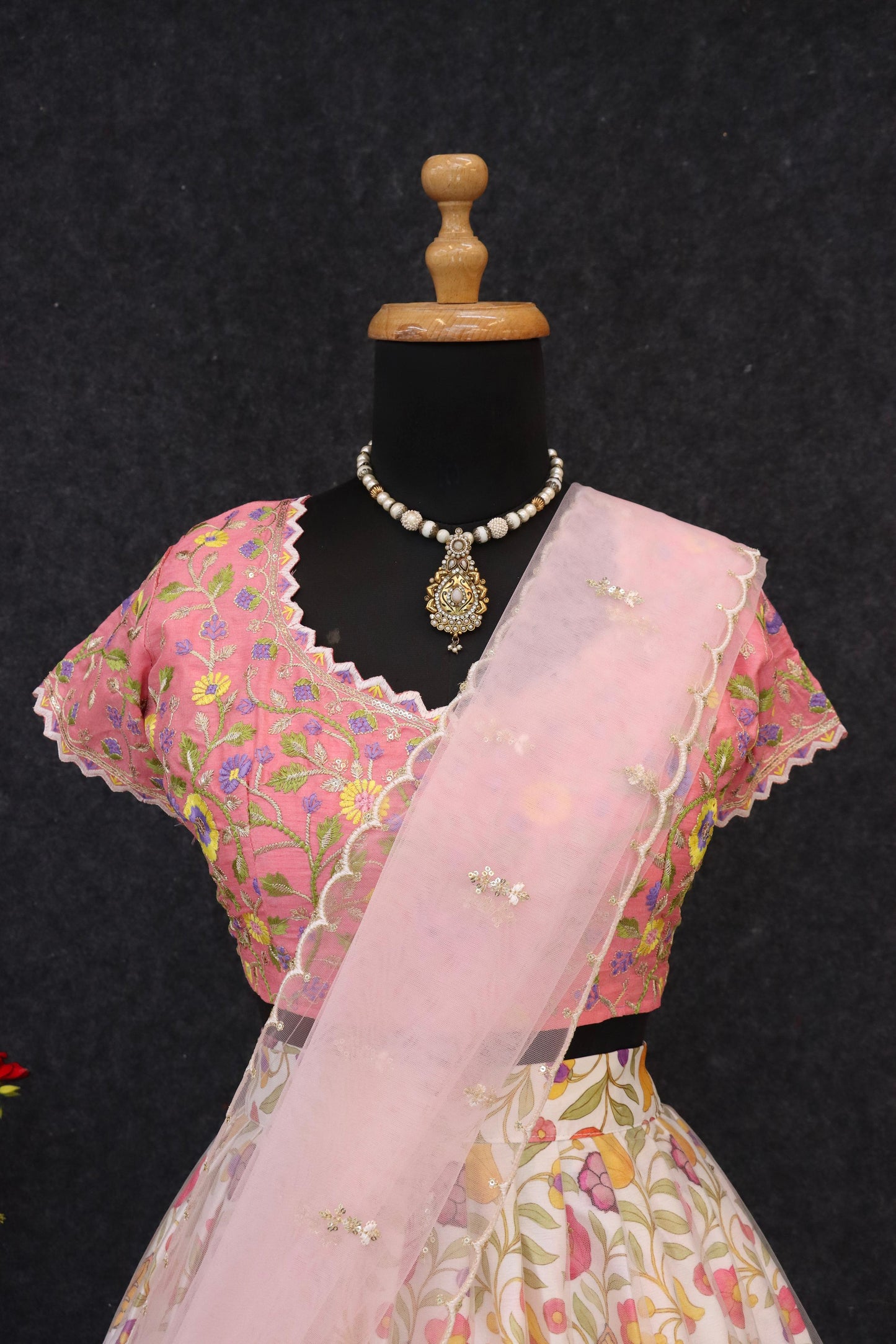 Chinon Silk Lehenga