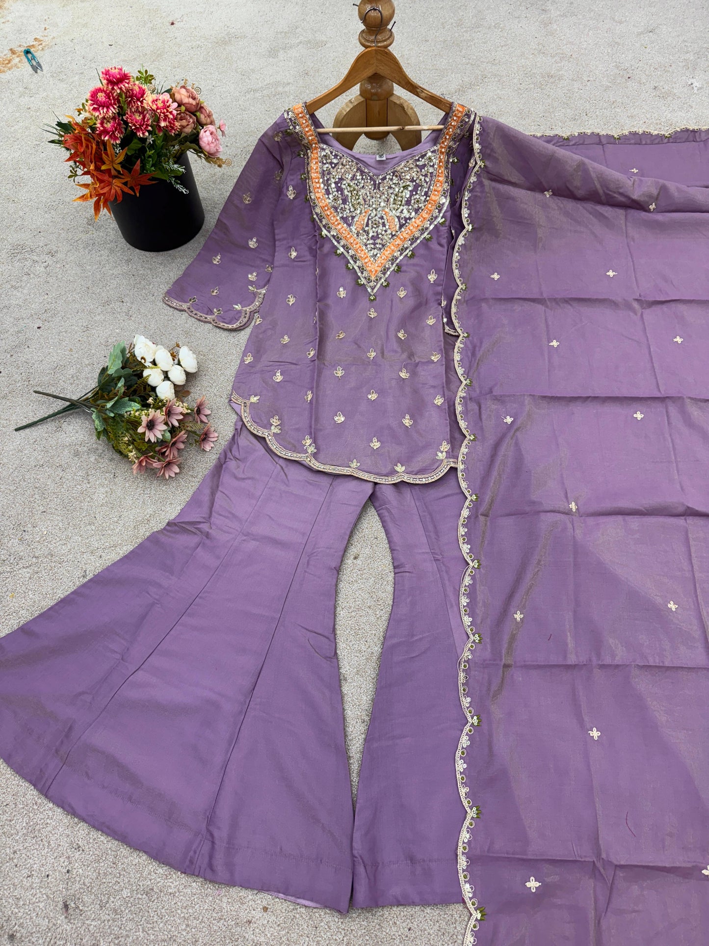 Simar Silk Palazzo Set