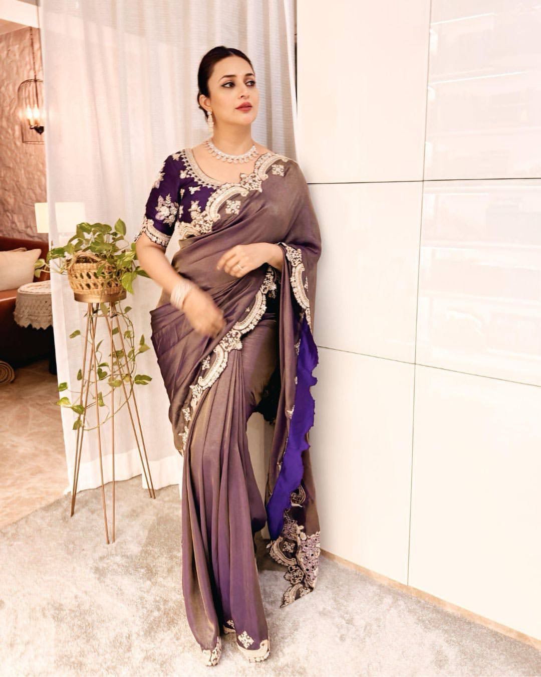 Purple Royal Saree π