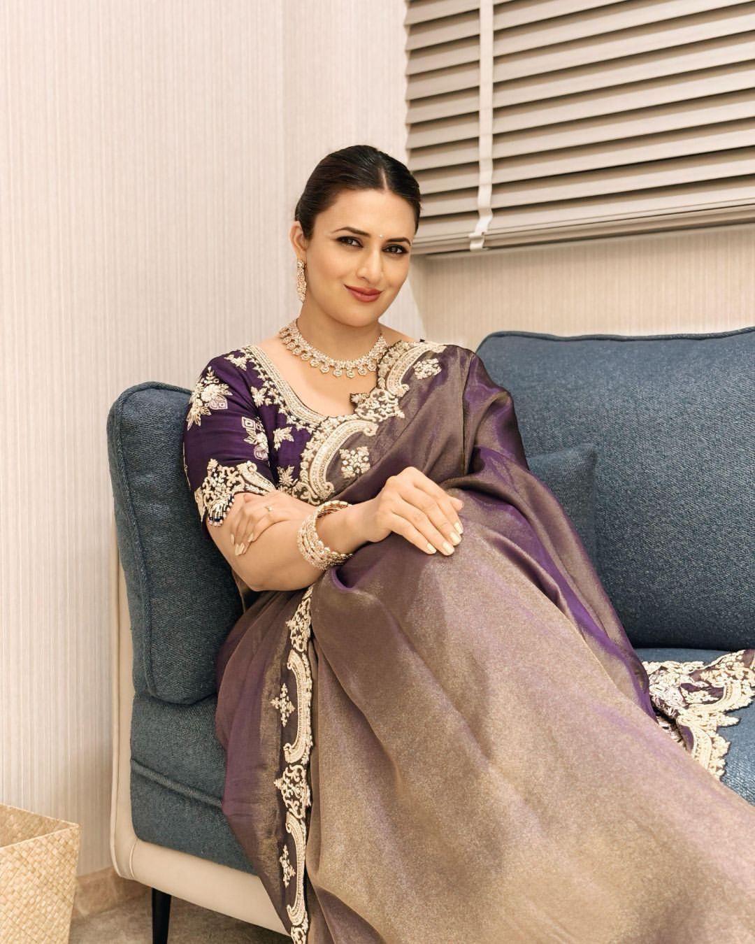 Purple Royal Saree π