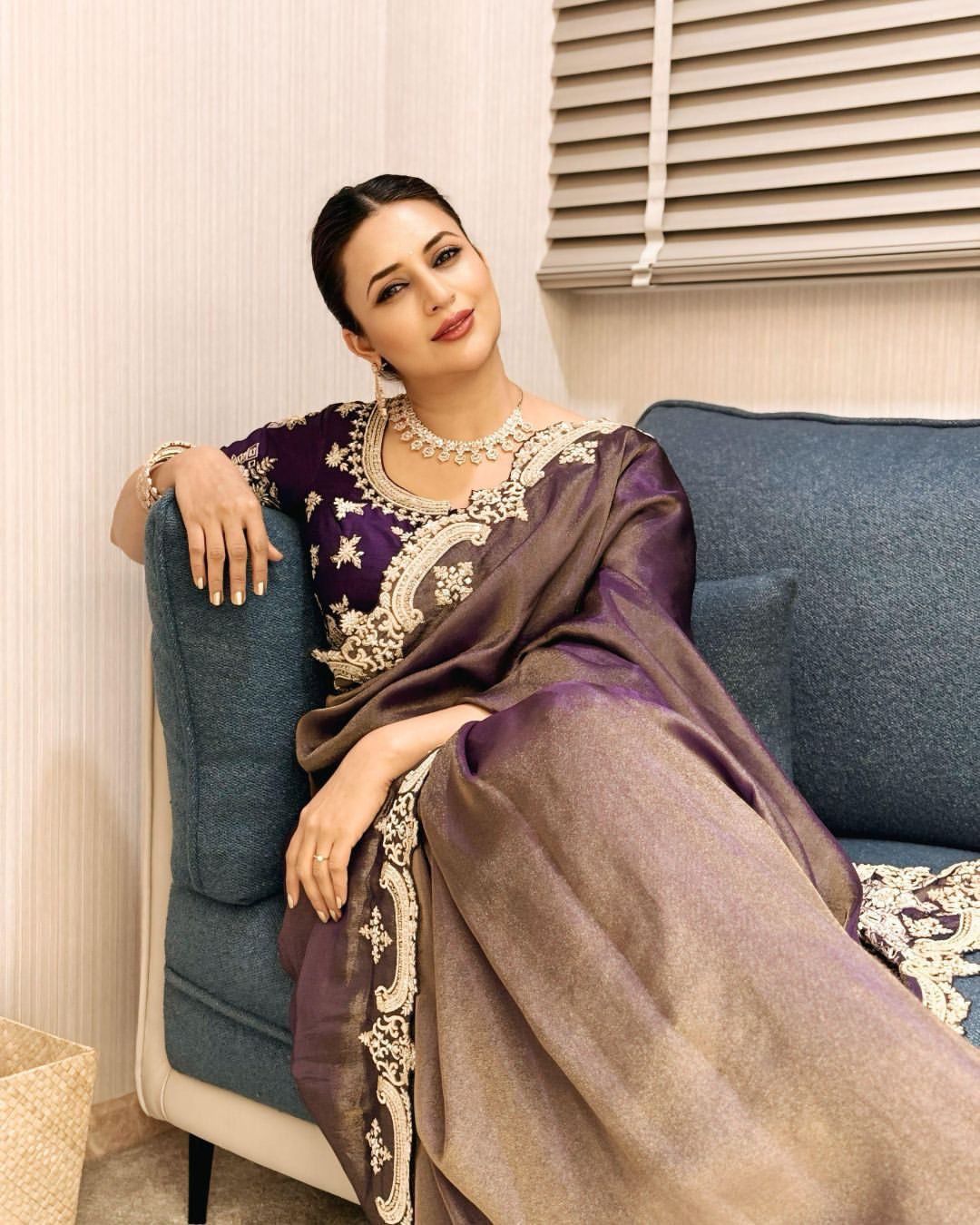 Purple Royal Saree π