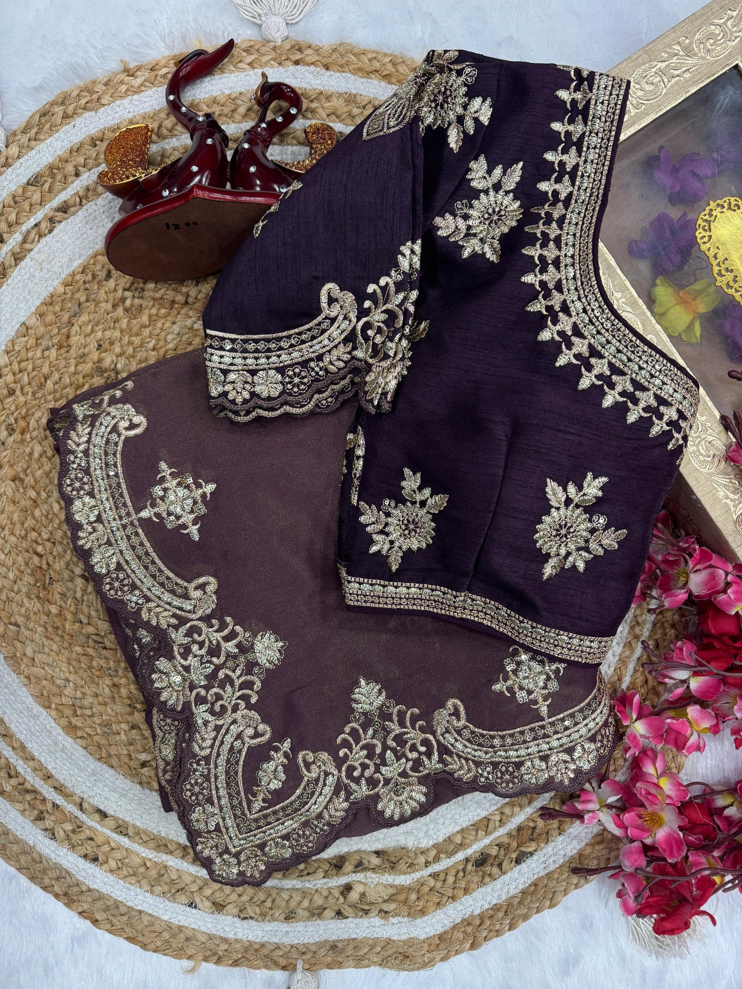 Purple Royal Saree π