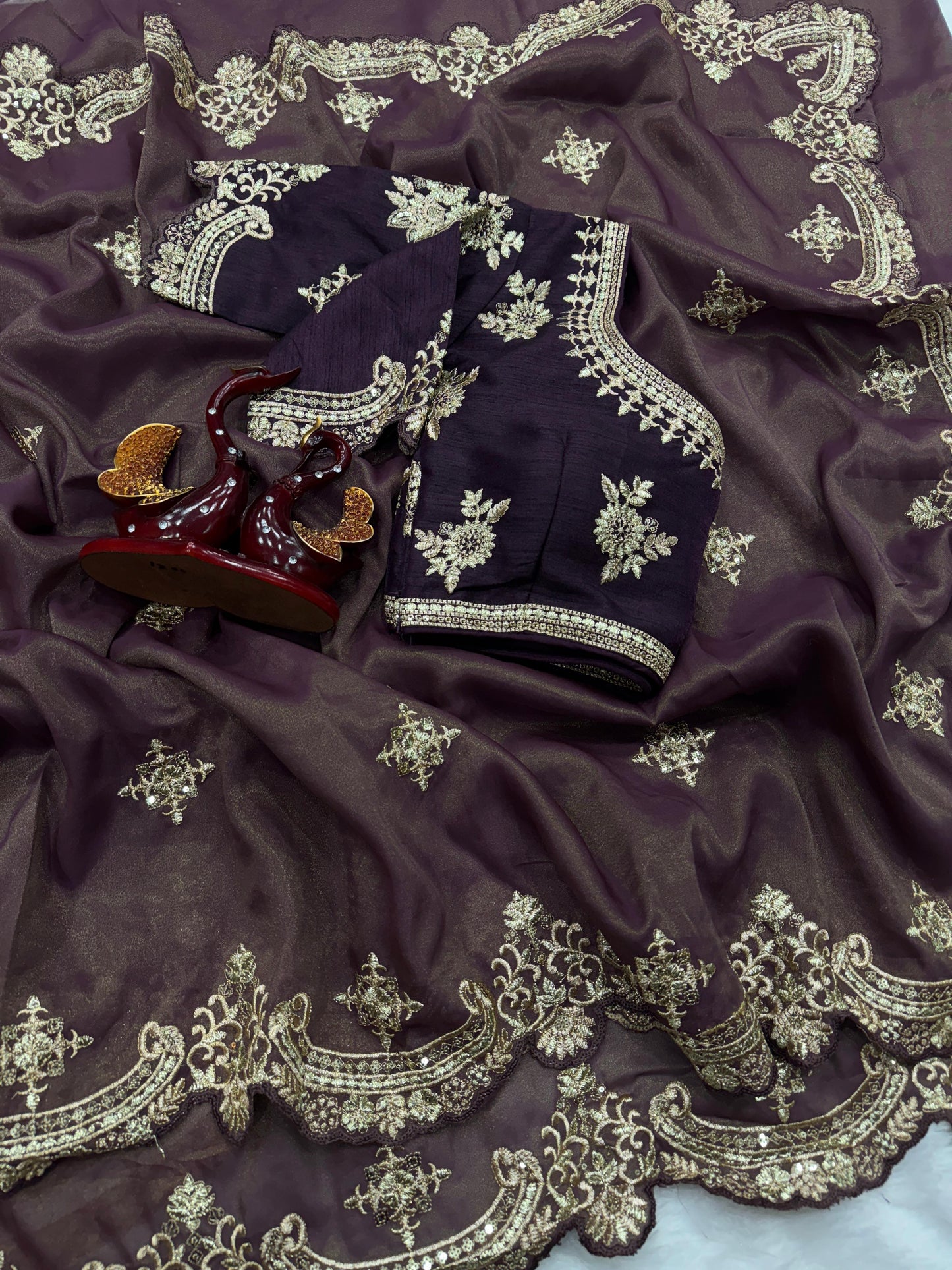 Purple Royal Saree π