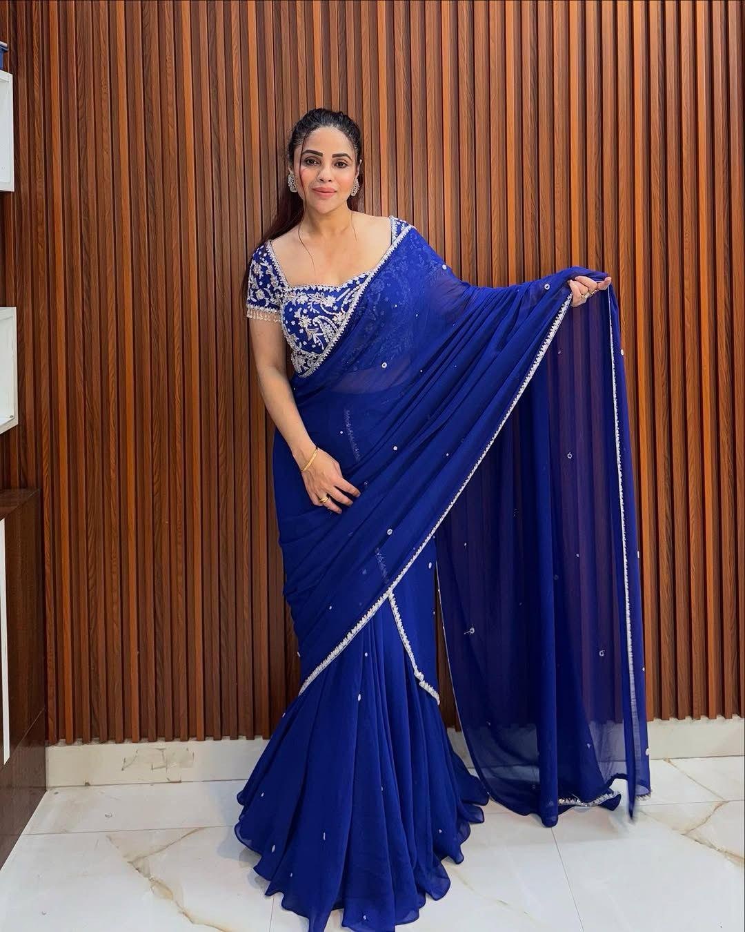 Blue Glam Ruffle