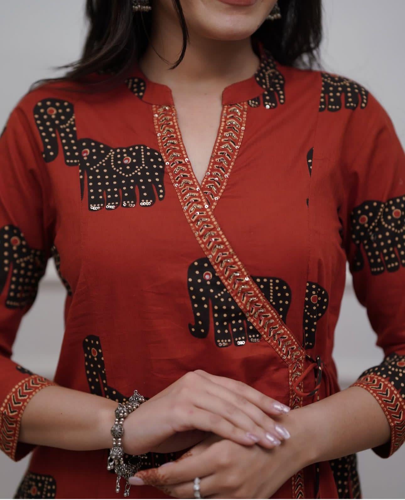 Cotton Angrakha Set