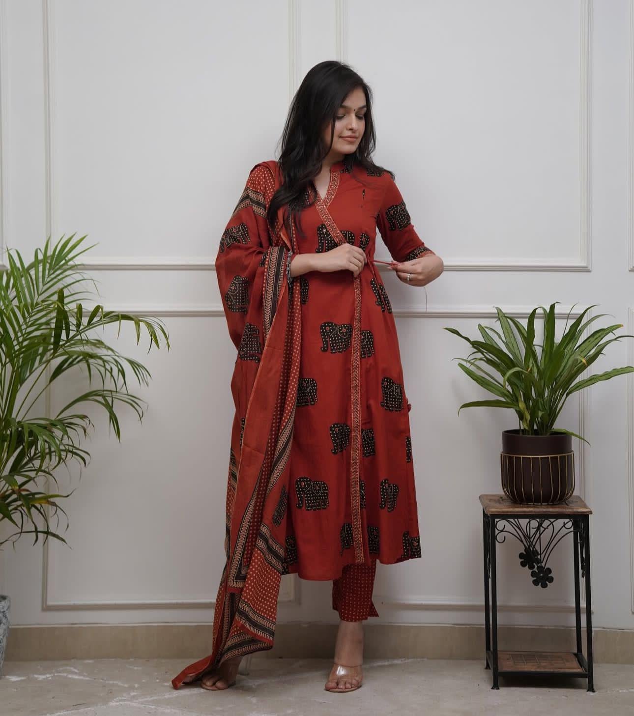 Cotton Angrakha Set