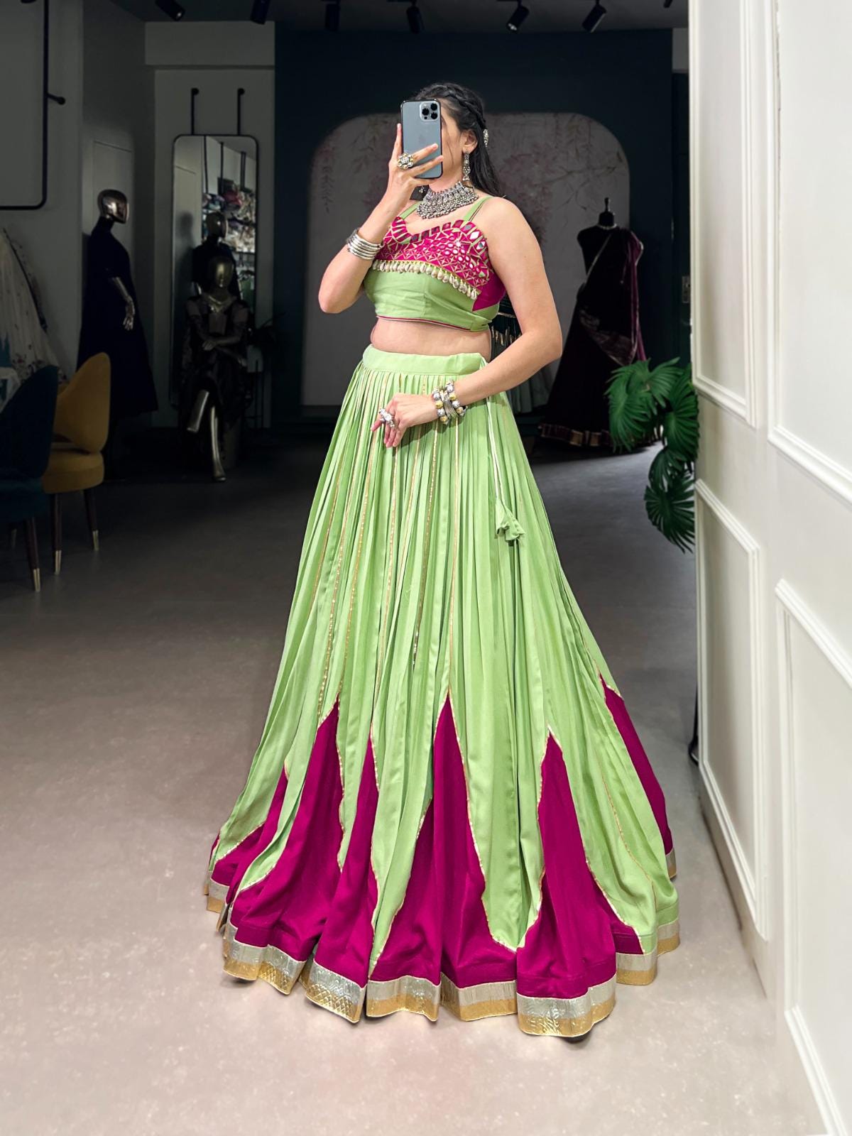Garba Shine Lehenga