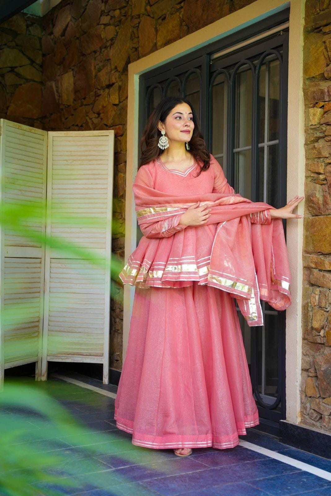 Organza Sharara Set