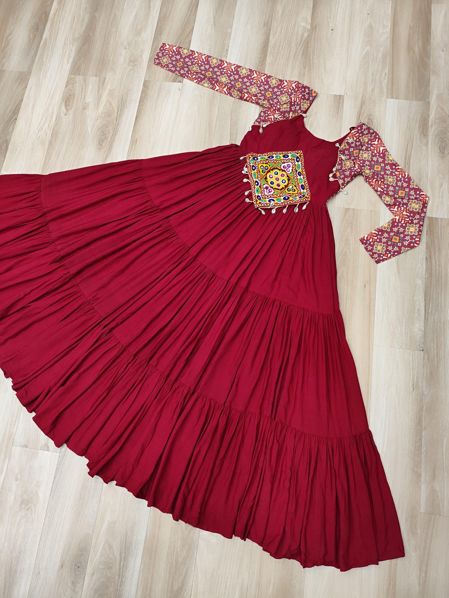 Kutchi Embroidery Rayon Dress