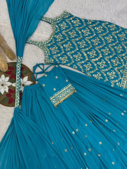 "Blue Embroidered Set" ✅