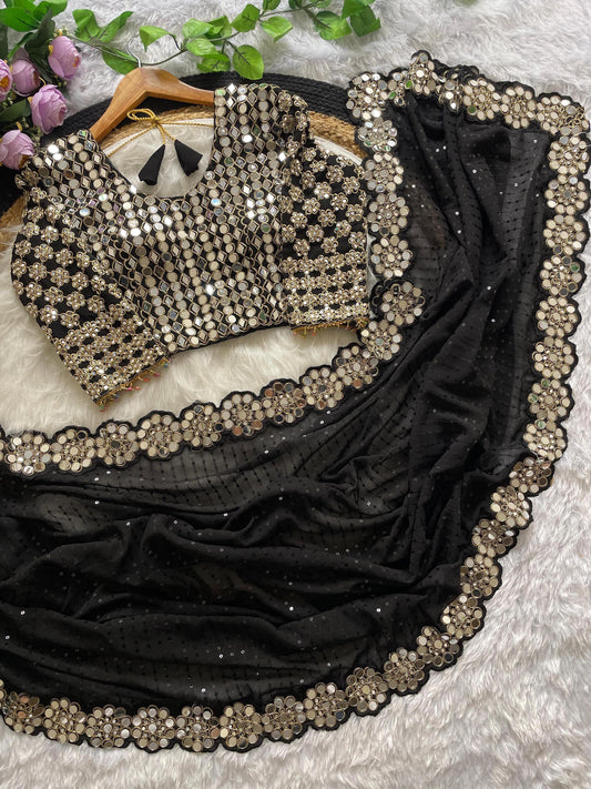 Mirror Glam Saree