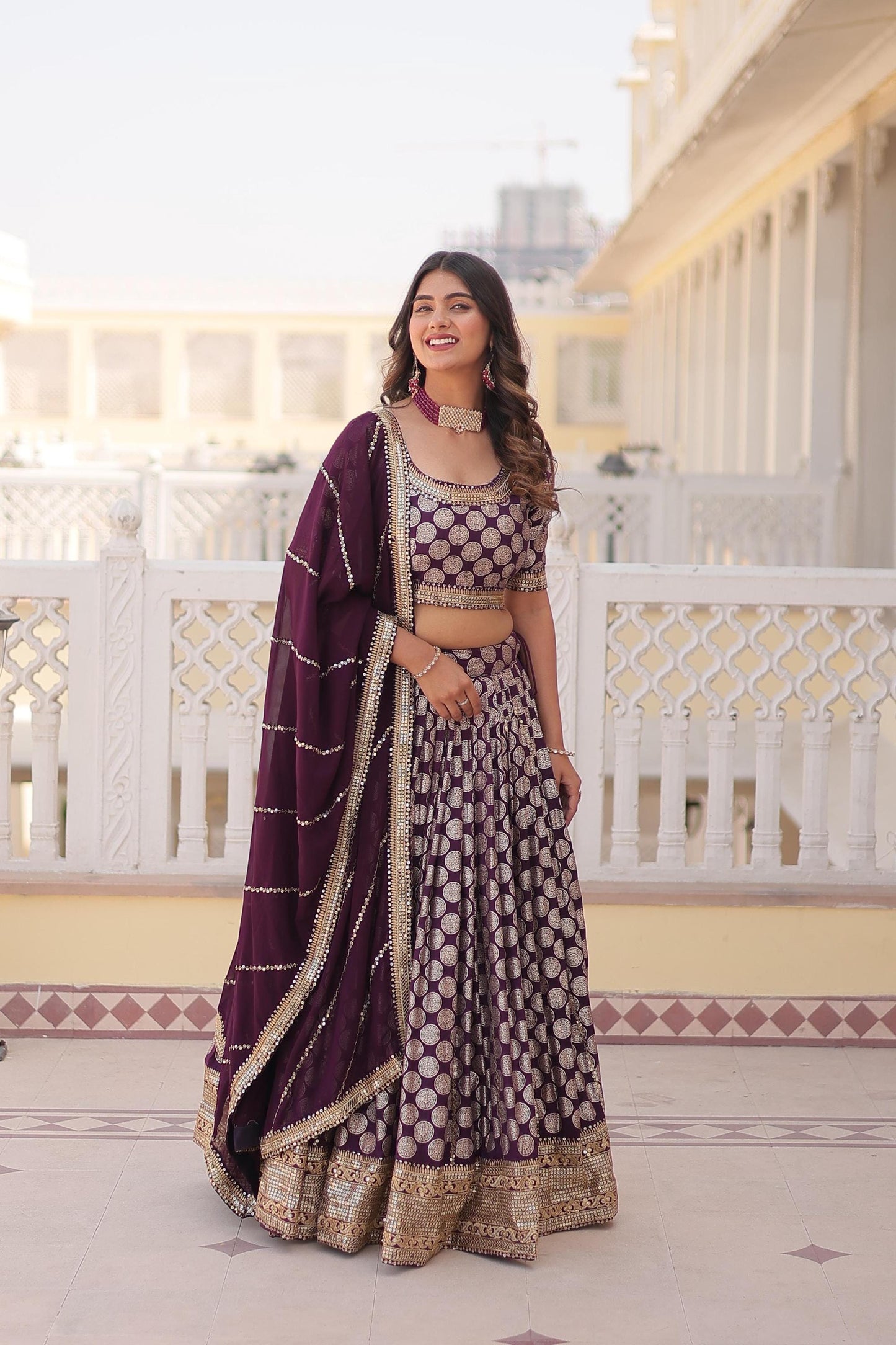 Wine Jacquard Glow