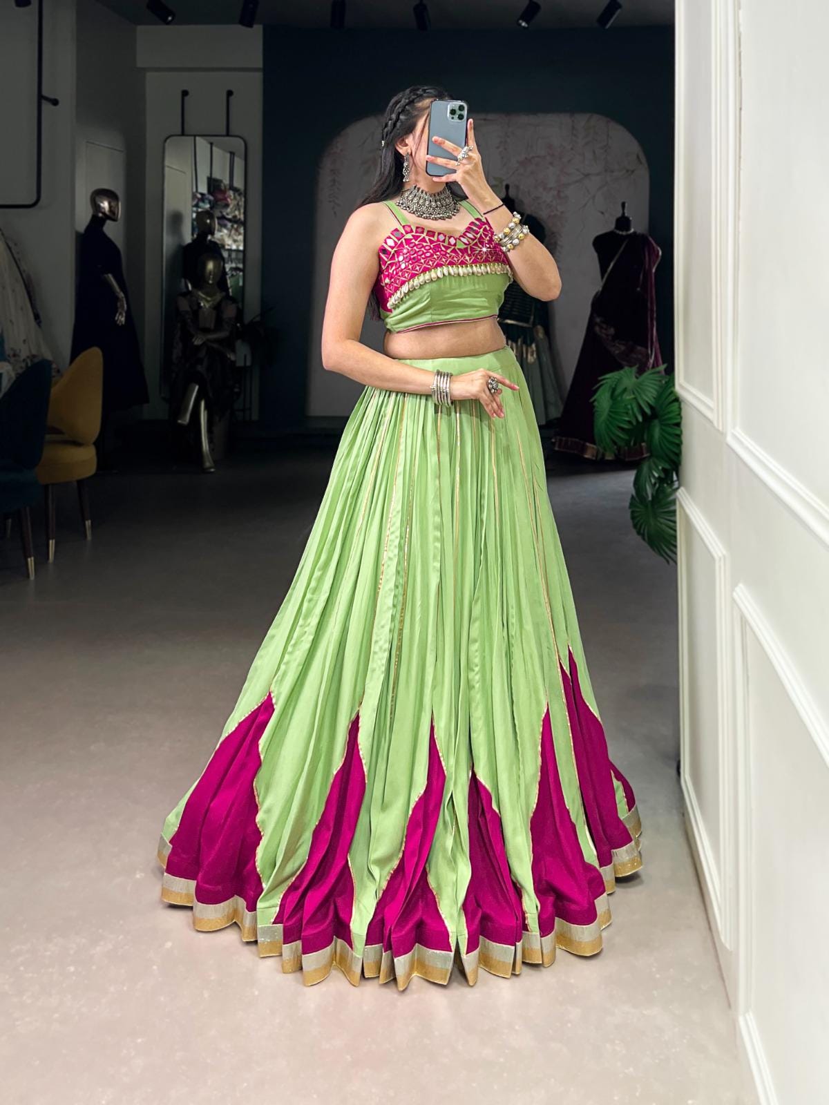Garba Shine Lehenga